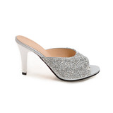 2017 New thin high heels sandals women peep toe women slippers party shoes