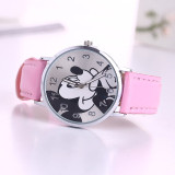 O.T.Sea Brand 2018 Cute cartoon quartz wristwatch children leather Ladies watch Mickey women watches kid boy girls relojes