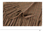 Retro High Waist Tassels Asymmetry Midi Wrap Skirt Houndstooth Vintage skirt Femme Slim