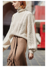 Retro High Waist Tassels Asymmetry Midi Wrap Skirt Houndstooth Vintage skirt Femme Slim