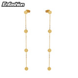 Enfashion Long Geometric Heart Dangle Earrings Gold Color Star Earings Drop Earrings For Women Long Earring Fashion Jewelry