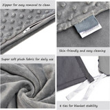 Luxury Weighted Blanket - Decompression Sleep Aid Pressure for Adult and Children
