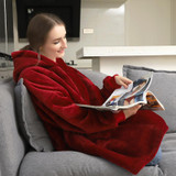 TheCoodie™ Oversized Wearable Sherpa Blanket Hoodie (One Size)