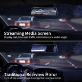 Mirror Dash Cam for Cars with Full Touch Screen, Backup Camera Rear View Mirror