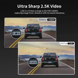 Mirror Dash Cam for Cars with Full Touch Screen, Backup Camera Rear View Mirror