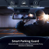 Mirror Dash Cam for Cars with Full Touch Screen, Backup Camera Rear View Mirror