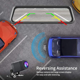 Mirror Dash Cam for Cars with Full Touch Screen, Backup Camera Rear View Mirror