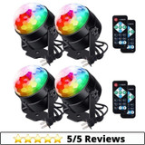 Sound Activated Party Lights with Remote Control, RGB Disco Ball