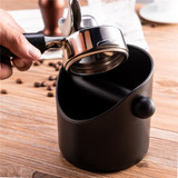 Espresso Knock Box Shock-Absorbent Durable Barista Style Coffee Knock Box Container Anti Slip Coffee Grind Dump Bin Waste Bin