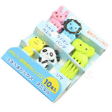 1PACK Mini Animal Farm Cartoon Fork Fruit Pick Sign Bento Lunches Party Decor