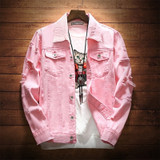Casual Ripped Denim Jacket ( 4 COLORS )