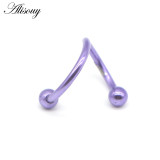 1 PC S Shape Surgical Stainless Steel 2 Balls Helix Cartilage  Piercing  16G