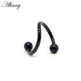 1 PC S Shape Surgical Stainless Steel 2 Balls Helix Cartilage  Piercing  16G