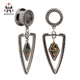 New dangle stainless steel ear gauges
