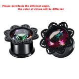 2pcs/lot Stainless Steel Ear Plugs and Tunnels