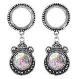 2pcs Stainless Steel Screw Dangle Ear Plugs