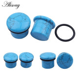2Pcs/lot Natural Stone Ear Plug