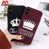 King Queen Crown Phone Case For IPhone