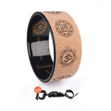 Cork Yoga  Inner Laser Engraving Round Exercise Wheel