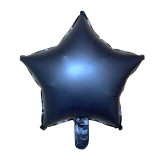 Star Round Matte Birthday Balloons - 50 Pieces - 18 Inches