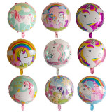 Unicorn Theme Birthday Balloon - 50 Pieces - 18 Inches