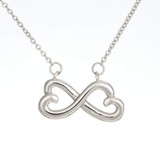 Infinity Heart Necklace Gold/ Silver