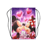 Mickey Minnie Medium Drawstring Bag