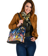 Dn Characters Small Leather Tote