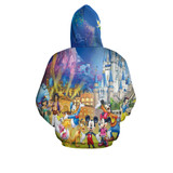 Disney Walt Zip-Up Hoodie Allover Print