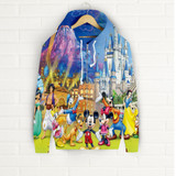 Disney Walt Zip-Up Hoodie Allover Print