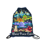 Best Place Ever Medium Drawstring Bag