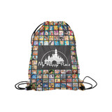 Happy Place Medium Drawstring Bag