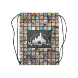Happy Place Medium Drawstring Bag