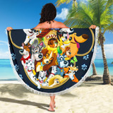 Dn character Mk head Beach Blanket
