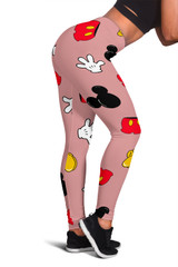 MINI MICKEY PATTERN LEGGINGS PINK