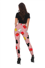 MINI MICKEY PATTERN LEGGINGS PINK