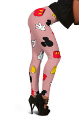 MINI MICKEY PATTERN LEGGINGS PINK