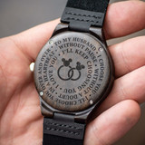 TO MY HUSBAND - I LOVE YOU | WOOD WATCH