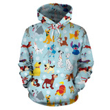 DN Dogs All Over Hoodie