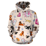 Cats All Over Hoodie