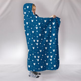 Mk Blue Hooded Blanket