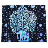 Hot Indian Bohemian Tapestry Elephant Peacock Boho Wall Hanging Carpet Bedspread Beach Picnic Blanket Pad 130x150cm/153x203cm