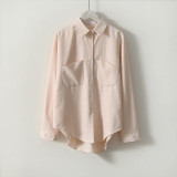Korean Long Sleeve Tops And Blouses
