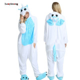 Animal Unicorn Pajamas Adults Winter Sleepwear Kigurumi Stitch Panda Pikachu Pyjamas Women Onesie Anime Costumes Jumpsuit