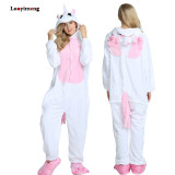 Animal Unicorn Pajamas Adults Winter Sleepwear Kigurumi Stitch Panda Pikachu Pyjamas Women Onesie Anime Costumes Jumpsuit