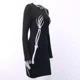 2021 New Black Skull Dress for Women