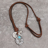 2021 New simple wolf head necklace