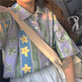 Summer Sweet Flower Print Women Blouses