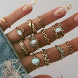 Moon + Stars Ring Set
