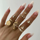 Moon + Stars Ring Set